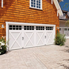 LVDUN high quality glass panel universal composite garage door