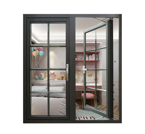 LVDUN double Glazed Windows Aluminum glass swing window