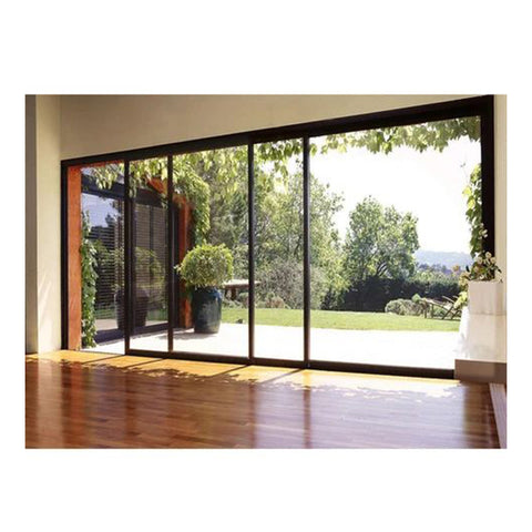 LVDUN Soft Close Triple Three Panel Sliding Glass Door Kitchen Aluminum Sliding Door Kit