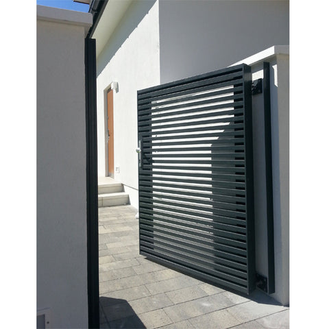 LVDUN New Style Horizontal Single Panel Modern Main Aluminum Pedestrian Driveway Gate Designs For Home