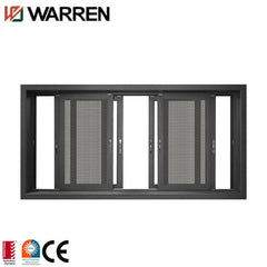 frameless three rails aluminum sliding tempered glass window