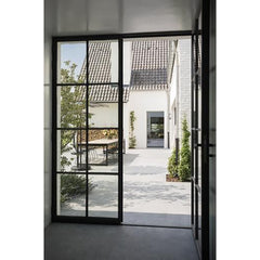 LVDUN Commercial Fixed And Casement Partition Front Glass Door