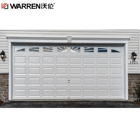 Warren 16x8 Garage Door Interior Glass Garage Door Roll Up Patio Door Garage Insulated Modern