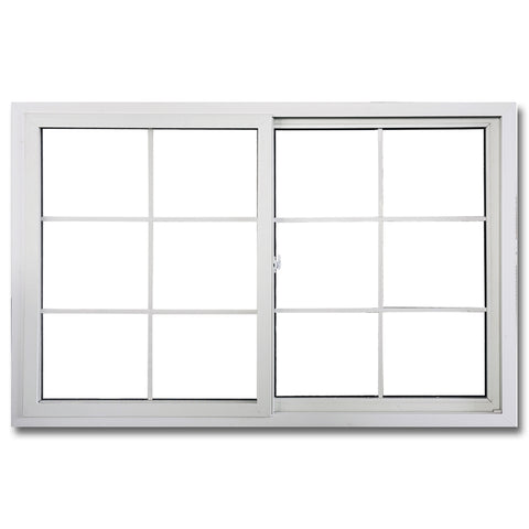 LVDUN Double Glazed Tempered Clear Glass Interior Aluminum Frame Sliding Windows