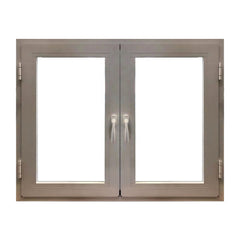 LVDUN NAMI Certificate  window with  safety tempered with double glazing black thermal break aluminium tilt & turn window