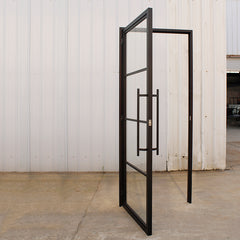 LVDUN Steel door low prices security steel mesh screen Wrought Iron Entry Door