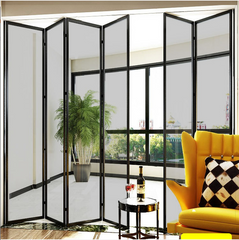 LVDUN Factory Fancy External Aluminium Frame Double Glazed Tempered Glass Exterior Folding Patio Doors