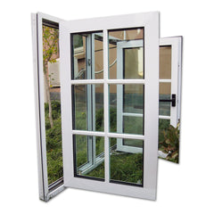 LVDUN Customized UPVC Casement Windows Hurricane Impact High Quality Double Tempered Glass PVC Swing Windows