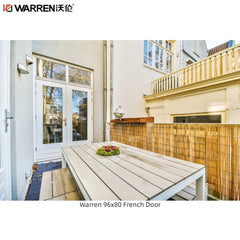 Warren 96x80 Internal Glass French Doors With Double Doors Living Room