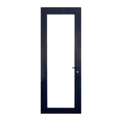 LVDUN  aluminium entry door with low threshold with German hardware  and frosted glass single doors