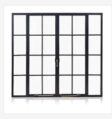 LVDUN Modern steel interior door french steel sliding glass door simple steel window grill design