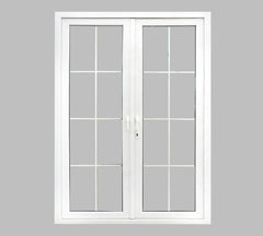 LVDUN plastic patio double PVC swing door