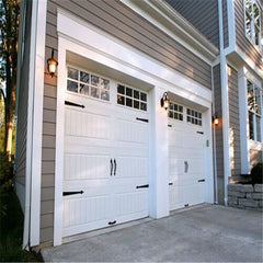 Double frameless mirror glass carriage house garage door motor automatic