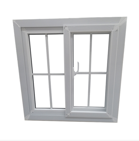 LVDUN Inexpensive Single Glass Pvc Sliding Windows For Panama