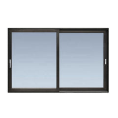 LVDUN Large opening size commercial system Aluminium profile sliding door iron grill design XO double glazing