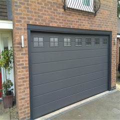 LVDUN black aluminum benefit glass sectional garage golf cart garage door