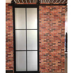 LVDUN wholesale soundproof interior wrought iron sliding barn doors for house
