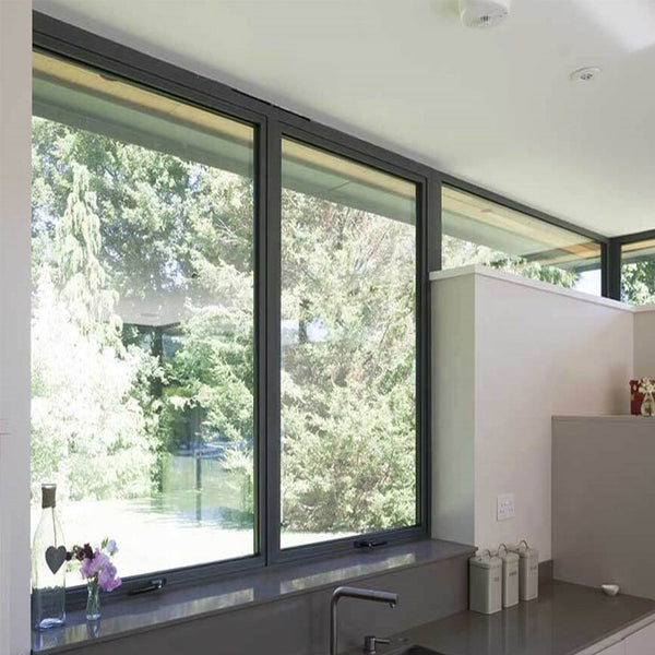 LVDUN Slim Tempered Glass Swing Doors For New Model House Windows Steel Glass Shower Door
