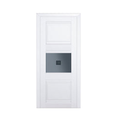 LVDUN Beautiful Picture Aluminum Frame Glass Casement Door Interior Frosted Glass Bathroom Entry Door