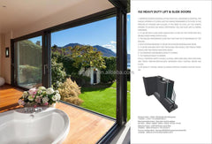 LVDUN 96 sliding patio door heavy duty aluminium lift