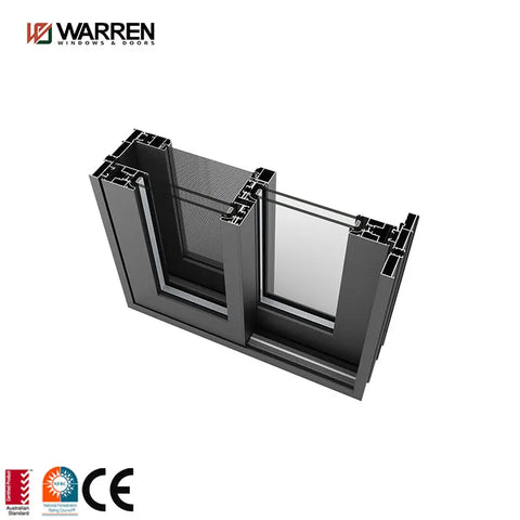 Warren 96 Patio Door 4 Panel Sliding Door Sliding Patio Doors 96x80 Exterior Aluminum Glass