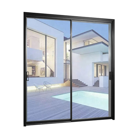 Warren Multi Color Option Aluminium Sliding Door Aluminium Brown Color Simple Sliding Window