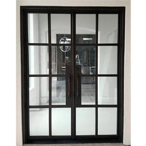 LVDUN French Style Steel Glass Doors High Quality Wrought Iron Patio Doors