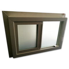 Hotian Brand Bathroom Used Privacy Glass PVC Sliding Windows With Mosqutio Net