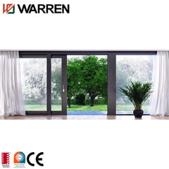 Folding sliding glass doors system aluminum windows balcony slide door