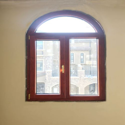 LVDUN 96x80 Round Top Half moon Casement Window