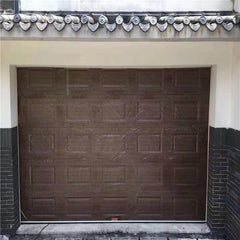 LVDUN black sectional panel garage door black garage door