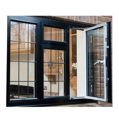LVDUN Chinese Top Brand Open Inside Small French Tempered Burglar Proof Casement Window