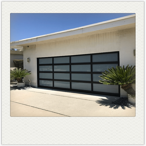 LVDUN Low price residential automatic benefit glass sectional garage door