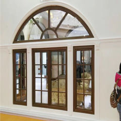 LVDUN 96x80 Round Top Half moon Casement Window