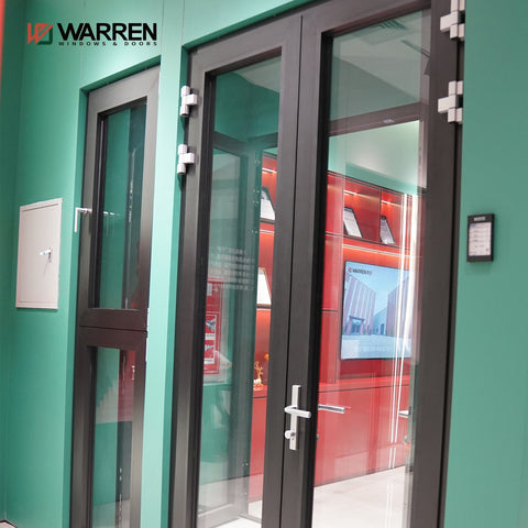 Warren building luxury tempered glass casement door front entry double door for house