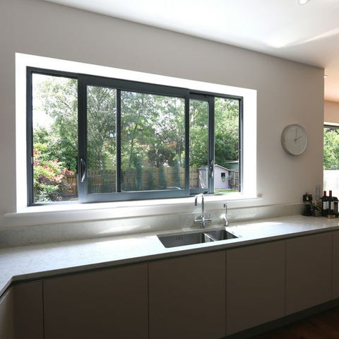 LVDUN Electric Sliding Window Opener Aluminium Metal Sliding Window aluminum glass home windows price