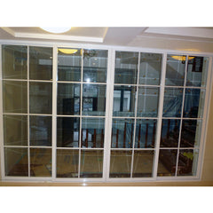 LVDUN High Quality UPVC Profile Grill Design Plastic Windows for Hotel