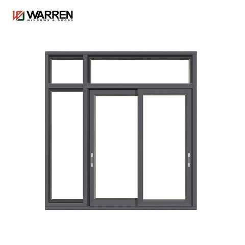 Warren 88x30 casement window aluminium 6060-T66 black aluminium edge spacer factory sale