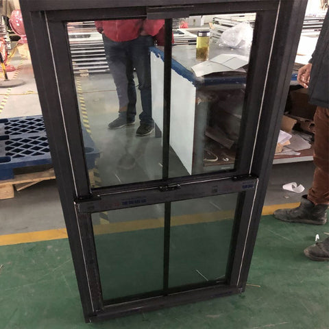 LVDUN Black Aluminum Double Pane Sliding Windows