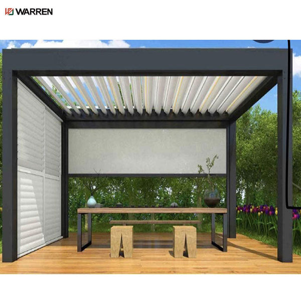 Warren patio cover aluminium gazebo electric roof pergola