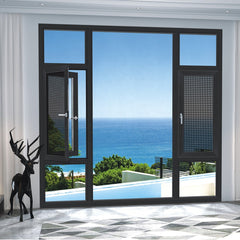 LVDUN AAMA  test  Certificate American standard  window with  safety tempered thermal break aluminium tilt and turn window