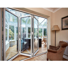 LVDUN Best-selling Heavy Duty Aluminum Door Double Glazed Sunroom With Folding Door Price