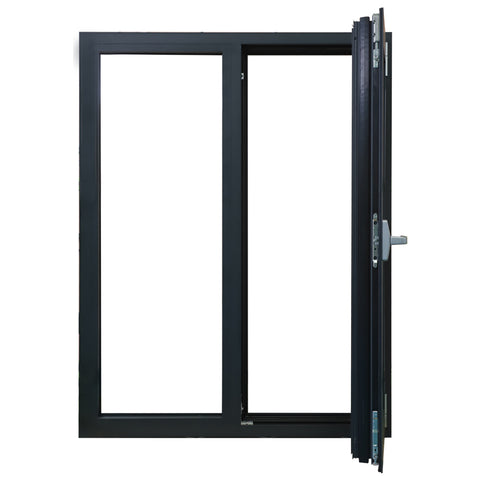 LVDUN Aluminium Tempered Glass Bifolding Windows Horizontal Folding Local Window Aluminium Bifold Window