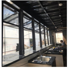 LVDUN Philippines USA  Electric Aluminium Bi Folding Glass Window Restaurant Vertical Lift Up Bi-fold Windows