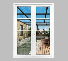 LVDUN plastic patio double PVC swing door