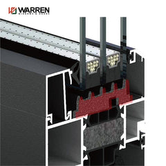 Warren double glazed tempered glass windows California Hurricane proof impact resistance garden black bay window