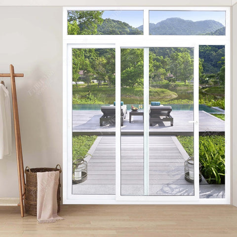 LVDUN upvc glass sliding doors window design for living room