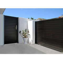 LVDUN American Exterior Aluminum Sidewalk Driveway Gate Electronic Door For Outdoor Garden Price