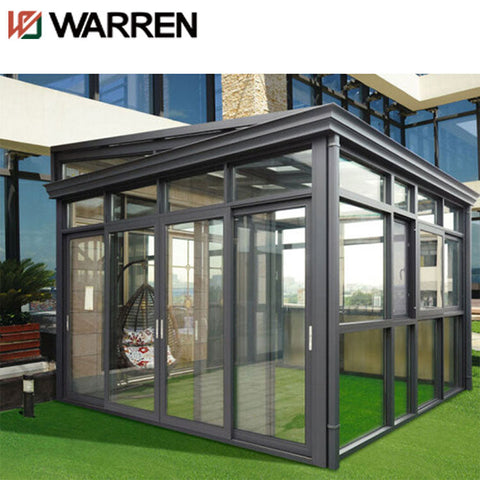 Modern curved glass roof sunroom buildable greenhouse sunroom