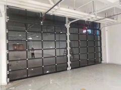 Industrial automatic rolling up hide speech aluminum alloy garage door